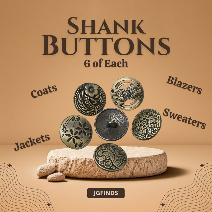 Amazon.com: JGFinds Shank Button - 30 Pack, 6 of Each